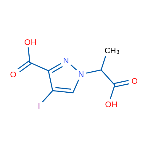 1-(1-Carboxyethyl)-4-iodo-1H-pyrazole-3-carboxylic acid 1g