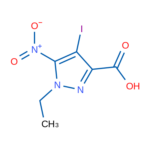 1-Ethyl-4-iodo-5-nitro-1H-pyrazole-3-carboxylic acid 1g