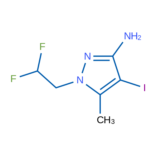 1-(2,2-Difluoroethyl)-4-iodo-5-methyl-1H-pyrazol-3-amine 1g