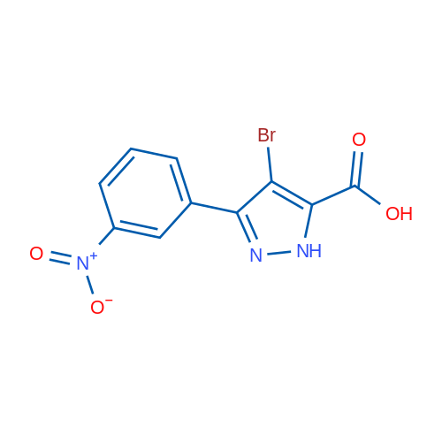 4-Bromo-3-(3-nitrophenyl)-1H-pyrazole-5-carboxylic acid 1g