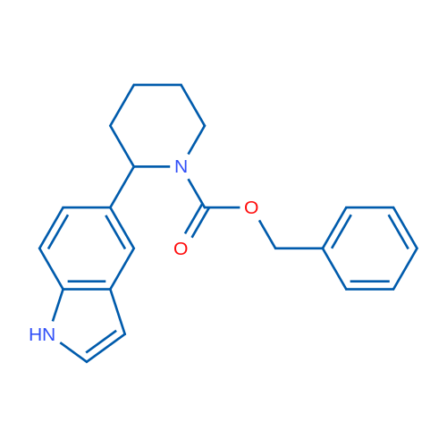 Benzyl 2-(1H-indol-5-yl)piperidine-1-carboxylate 1g