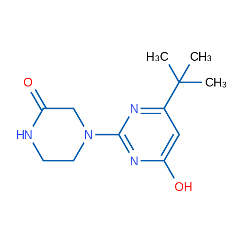 4-(4-(tert-Butyl)-6-hydroxypyrimidin-2-yl)piperazin-2-one 1g