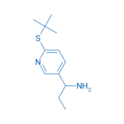 1-(6-(tert-Butylthio)pyridin-3-yl)propan-1-amine 1g