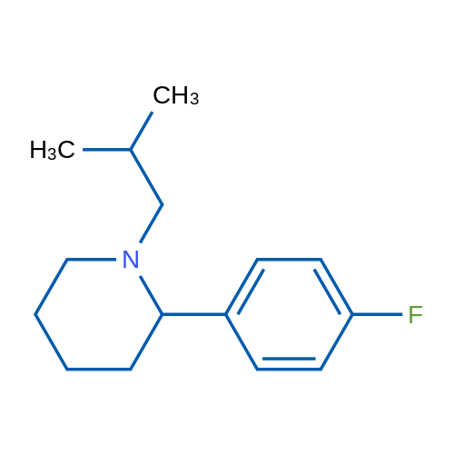 2-(4-Fluorophenyl)-1-isobutylpiperidine 1g
