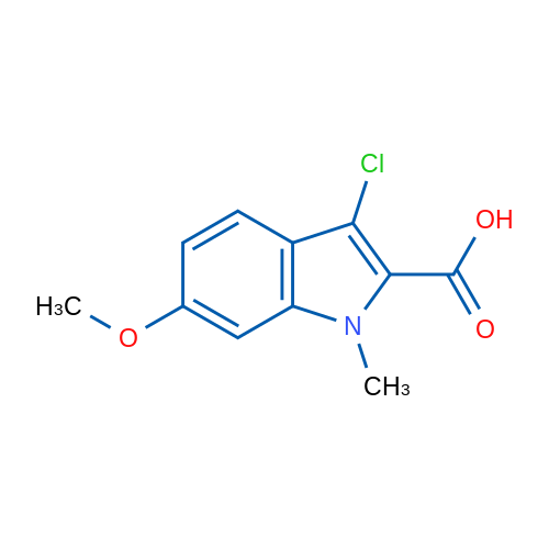 3-Chloro-6-methoxy-1-methyl-1H-indole-2-carboxylic acid 1g