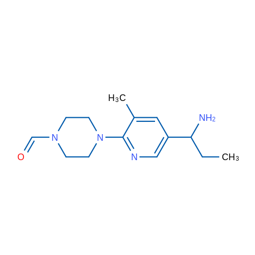 4-(5-(1-Aminopropyl)-3-methylpyridin-2-yl)piperazine-1-carbaldehyde 1g