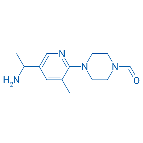 4-(5-(1-Aminoethyl)-3-methylpyridin-2-yl)piperazine-1-carbaldehyde 1g