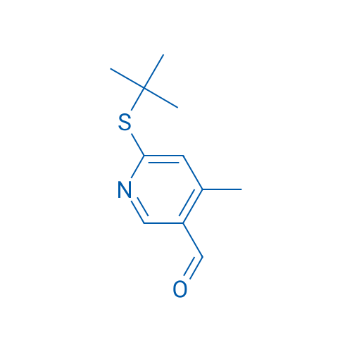 6-(tert-Butylthio)-4-methylnicotinaldehyde 1g