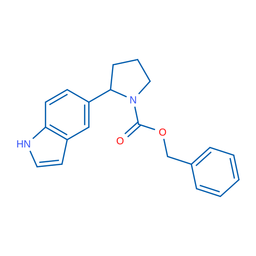 Benzyl 2-(1H-indol-5-yl)pyrrolidine-1-carboxylate 1g