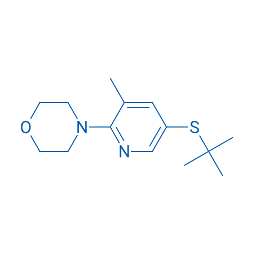 4-(5-(tert-Butylthio)-3-methylpyridin-2-yl)morpholine 1g