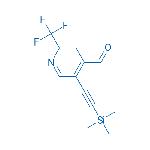 2-(Trifluoromethyl)-5-((trimethylsilyl)ethynyl)isonicotinaldehyde 1g