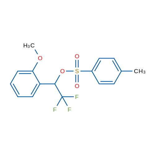 2,2,2-Trifluoro-1-(2-methoxyphenyl)ethyl 4-methylbenzenesulfonate 1g