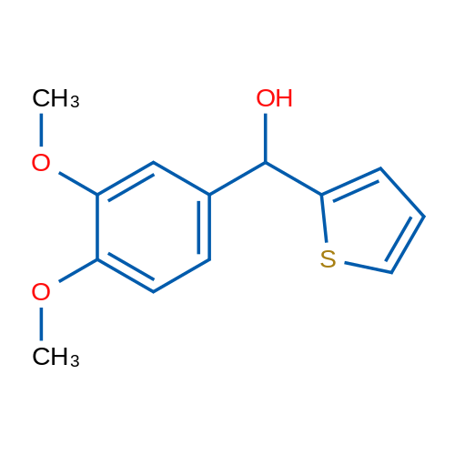 (3,4-Dimethoxyphenyl)(thiophen-2-yl)methanol 1g