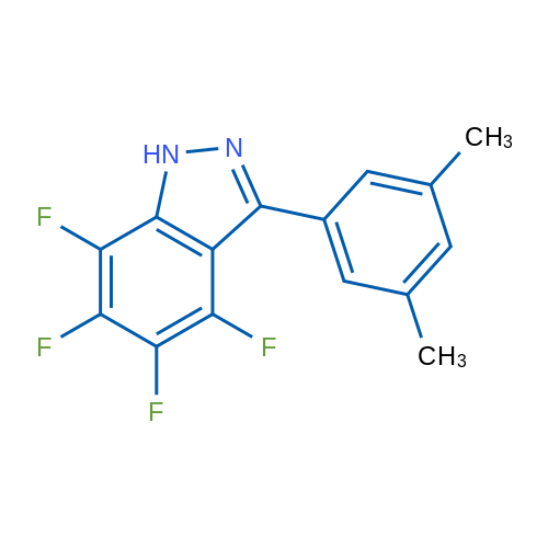 3-(3,5-Dimethylphenyl)-4,5,6,7-tetrafluoro-1H-indazole 1g