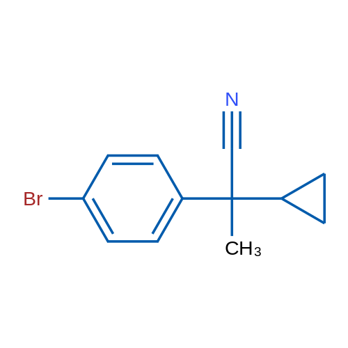2-(4-Bromophenyl)-2-cyclopropylpropanenitrile 1g