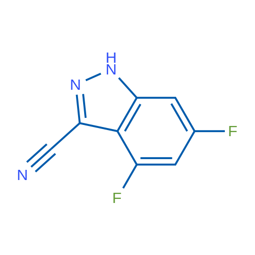 4,6-Difluoro-1H-indazole-3-carbonitrile 1g