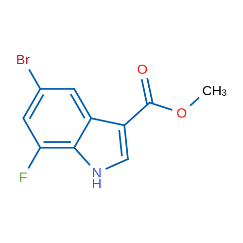 Methyl 5-bromo-7-fluoro-1H-indole-3-carboxylate 1g