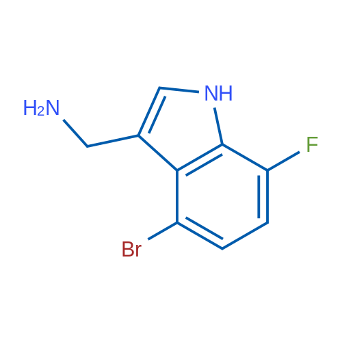 (4-Bromo-7-fluoro-1H-indol-3-yl)methanamine 1g