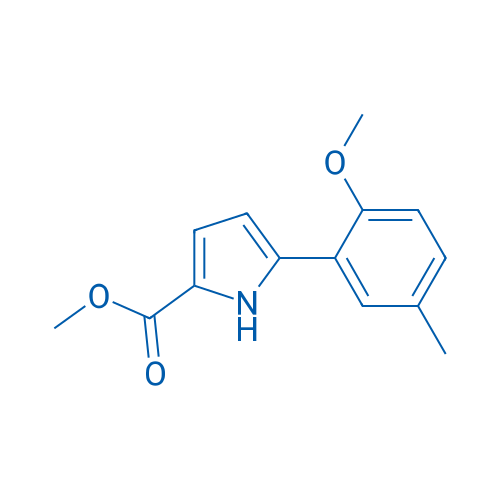 Methyl 5-(2-methoxy-5-methylphenyl)-1H-pyrrole-2-carboxylate 1g