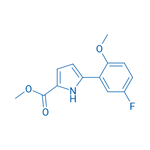 Methyl 5-(5-fluoro-2-methoxyphenyl)-1H-pyrrole-2-carboxylate 1g