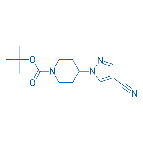 tert-Butyl 4-(4-cyano-1H-pyrazol-1-yl)piperidine-1-carboxylate 10g