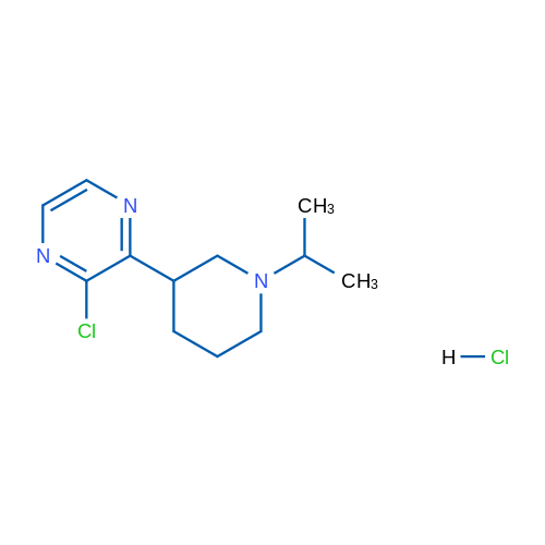 2-Chloro-3-(1-isopropylpiperidin-3-yl)pyrazine hydrochloride 1g