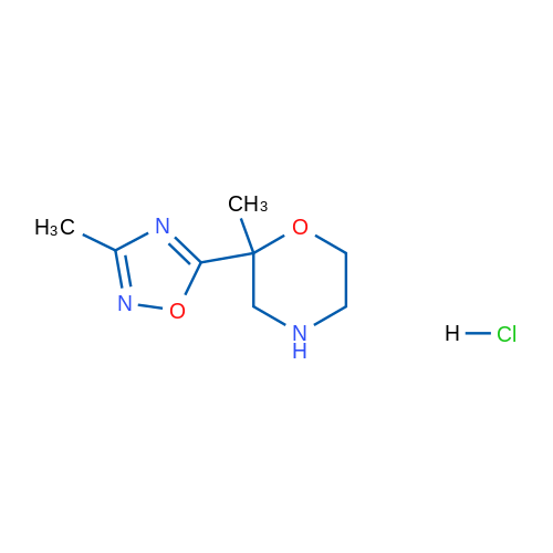 2-Methyl-2-(3-methyl-1,2,4-oxadiazol-5-yl)morpholine hydrochloride 1g
