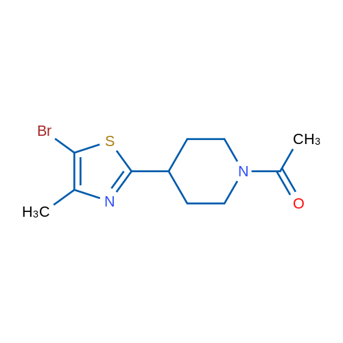 1-(4-(5-Bromo-4-methylthiazol-2-yl)piperidin-1-yl)ethanone 1g