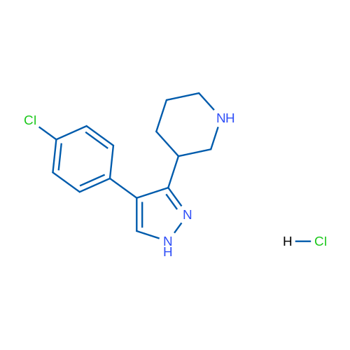 3-(4-(4-Chlorophenyl)-1H-pyrazol-3-yl)piperidine hydrochloride 1g