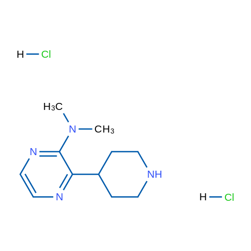 N,N-Dimethyl-3-(piperidin-4-yl)pyrazin-2-amine dihydrochloride 1g