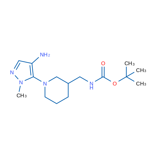 tert-Butyl ((1-(4-amino-1-methyl-1H-pyrazol-5-yl)piperidin-3-yl)methyl)carbamate 1g