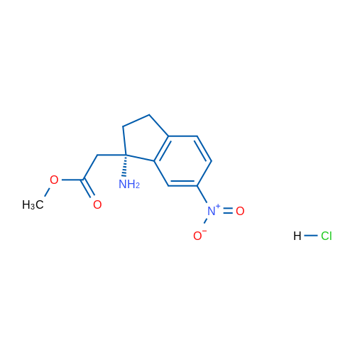 (S)-Methyl 2-(1-amino-6-nitro-2,3-dihydro-1H-inden-1-yl)acetate hydrochloride 1g