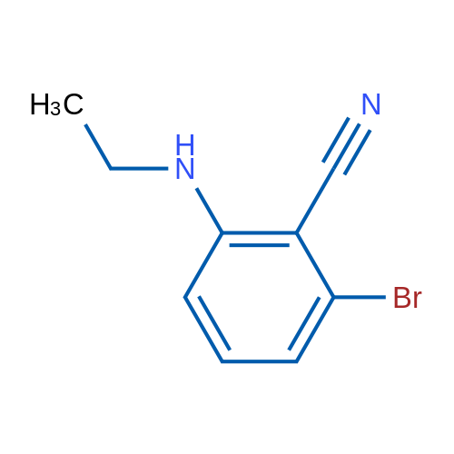 2-Bromo-6-(ethylamino)benzonitrile 1g
