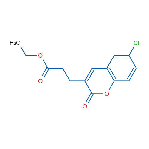 Ethyl 3-(6-chloro-2-oxo-2H-chromen-3-yl)propanoate 1g