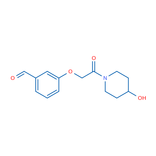 3-(2-(4-Hydroxypiperidin-1-yl)-2-oxoethoxy)benzaldehyde 1g
