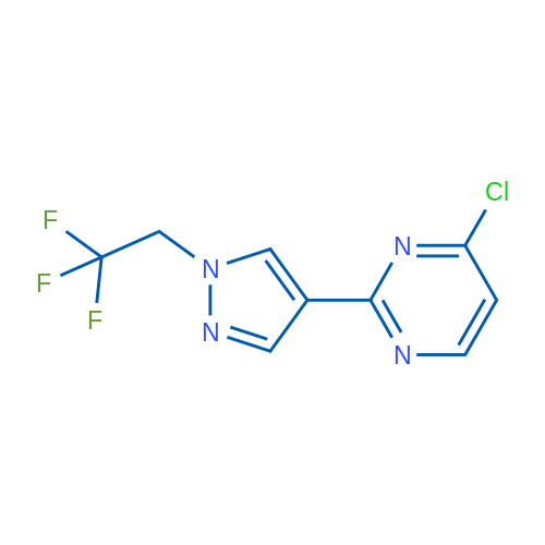4-Chloro-2-(1-(2,2,2-trifluoroethyl)-1H-pyrazol-4-yl)pyrimidine 1g