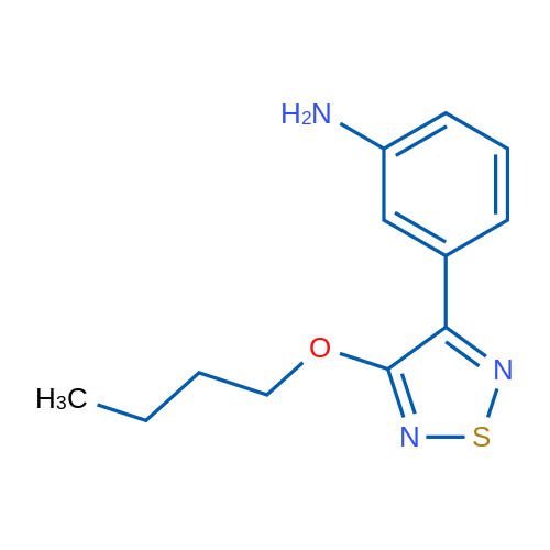 3-(4-Butoxy-1,2,5-thiadiazol-3-yl)aniline 1g