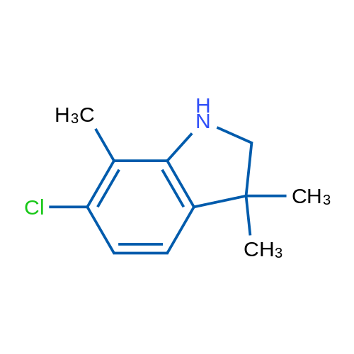 6-Chloro-3,3,7-trimethyl-2,3-dihydro-1h-indole 1g