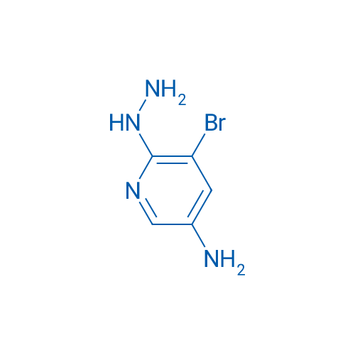 5-Bromo-6-hydrazinylpyridin-3-amine 1g
