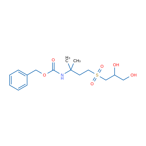 Benzyl (4-((2,3-dihydroxypropyl)sulfonyl)-2-methylbutan-2-yl)carbamate 1g