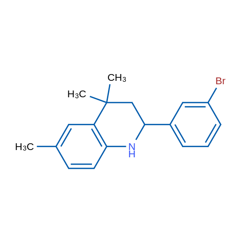 2-(3-Bromophenyl)-4,4,6-trimethyl-1,2,3,4-tetrahydroquinoline 1g