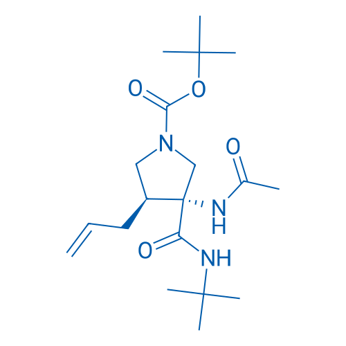 rel-(3R,4S)-tert-Butyl 3-acetamido-4-allyl-3-(tert-butylcarbamoyl)pyrrolidine-1-carboxylate 5g