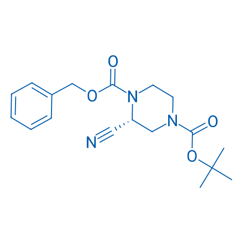 (R)-1-Benzyl 4-tert-butyl 2-cyanopiperazine-1,4-dicarboxylate 100mg