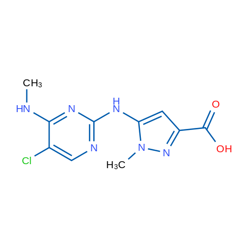 5-((5-Chloro-4-(methylamino)pyrimidin-2-yl)amino)-1-methyl-1H-pyrazole-3-carboxylic acid 1g