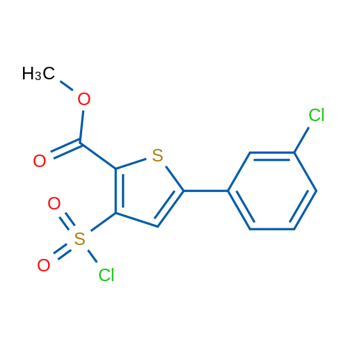 Methyl 5-(3-chlorophenyl)-3-(chlorosulfonyl)thiophene-2-carboxylate 5g