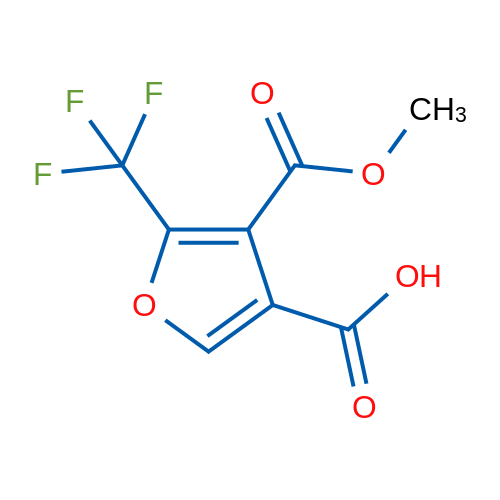 4-(Methoxycarbonyl)-5-(trifluoromethyl)furan-3-carboxylic acid 1g