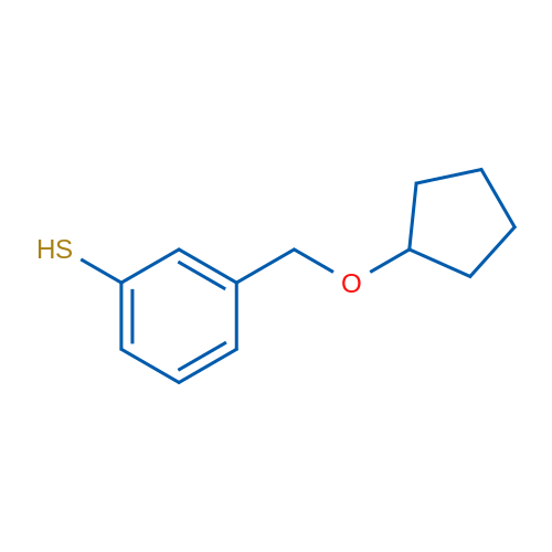 3-((Cyclopentyloxy)methyl)benzenethiol 1g