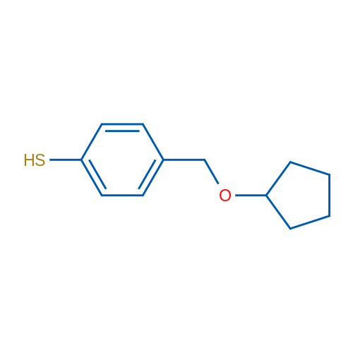 4-((Cyclopentyloxy)methyl)benzenethiol 1g