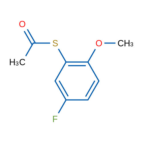 S-(5-Fluoro-2-methoxyphenyl) ethanethioate 1g