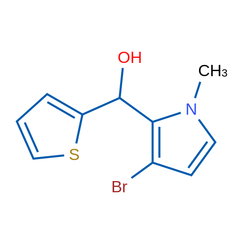 (3-Bromo-1-methyl-1H-pyrrol-2-yl)(thiophen-2-yl)methanol 1g
